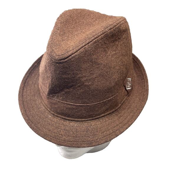 Daniel Cremieux Fedora Hat Mens S/M Wool Poly Blend Brown Vintage inspired - Picture 1 of 7